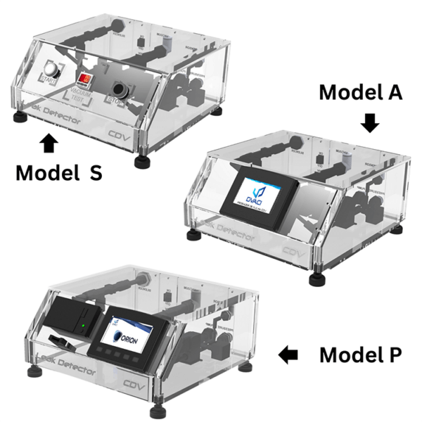 Leak Tester Control System Options - from simple to touch screen for meeting leak test methods.