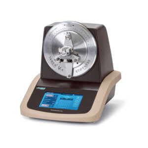 Taber Stiffness Tester 150-T with touchscreen menus.